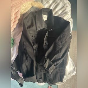 Black jean jacket.